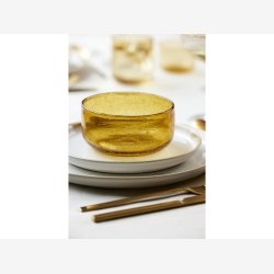 Lyngby Glas - Valencia skl Amber D: 13cm.