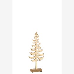 J-Line - Grantr m/tr fod Aluminium "Guld" H: 36 B: 16 D: 4,5 cm.