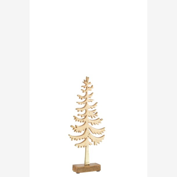 J-Line - Grantr m/tr fod Aluminium "Guld" H: 36 B: 16 D: 4,5 cm.