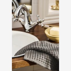 Ib Laursen - Klud Liseleje m/vaffelmnster antracit 3-pak B:32/L:32