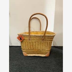 Madam Gr�skar - Strandtaske Gul 42x25cm.