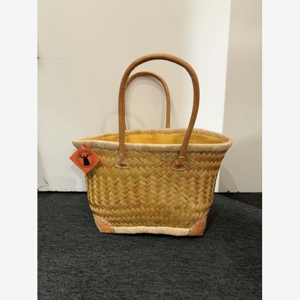 Madam Gr�skar - Strandtaske Gul 42x25cm.