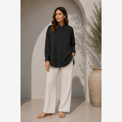 Soft Rebels - SRFreedom Lang�rmet Skjorte Sort 