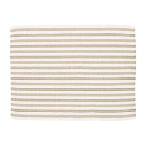 Fondaco - D�kkeserviet m/striber Sand 35x45 cm.