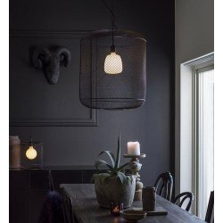 PR HOME - Gitter Loftlampe, Sort, 35cm.