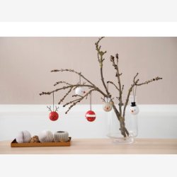 Hoptimist - Reindeer Juleophng 2 stk. White