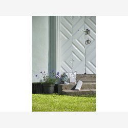 Kletaske 14L stribet hvid/gr 36x12x24cm. 