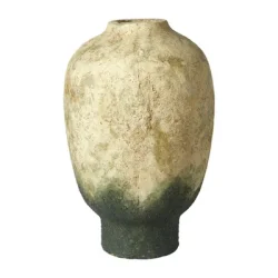 Speedtsberg - Dekorationsvase - Lys/M�rkegr�n Terracotta - H29 cm