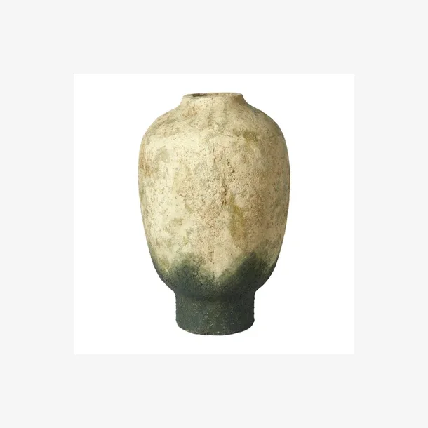 Speedtsberg - Dekorationsvase - Lys/M�rkegr�n Terracotta - H29 cm