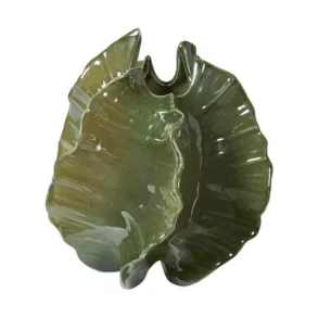Speedtsberg - Vase m. Struktur - Gr�n Keramik - 19x18x19,5 cm