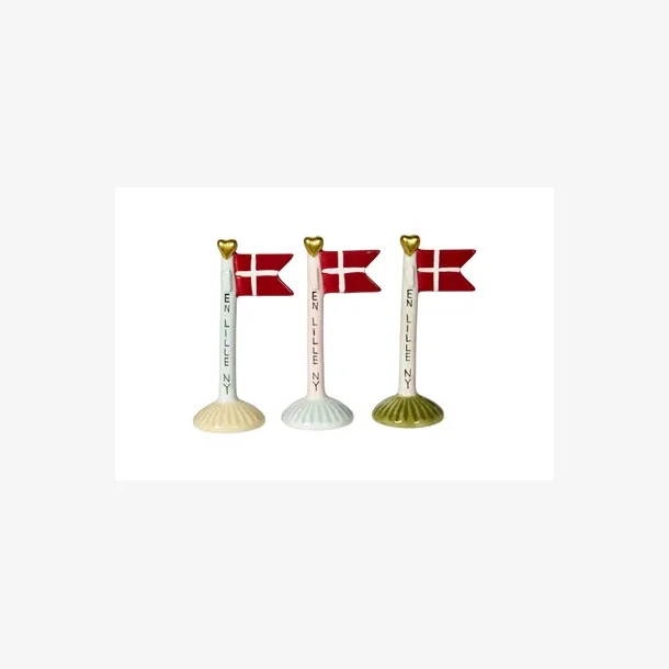 Speedtsberg - Bordflag - En Lille Ny - Assorterede - Keramik - 14 cm - Leveres Assorteret