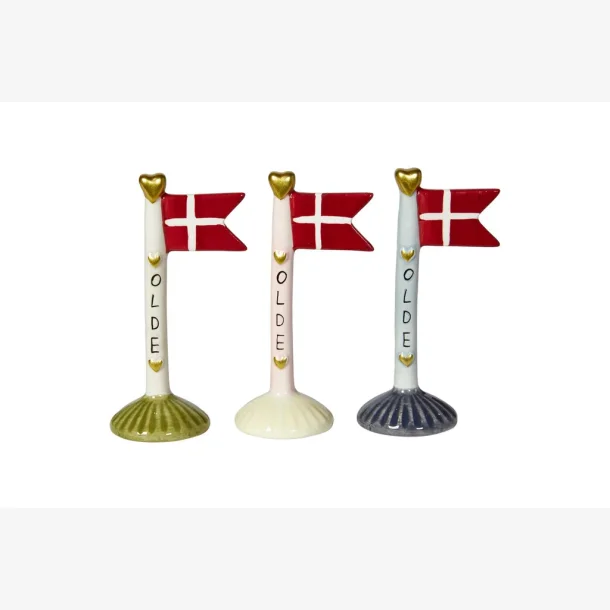 Speedtsberg - Bordflag - Olde - Assorterede - Keramik - 14 cm - Leveres Assorteret
