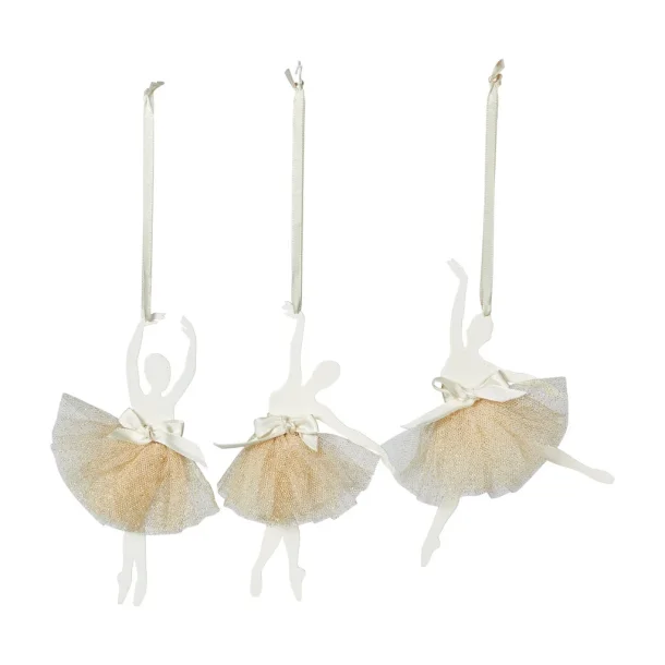Speedtsberg - Ballerina Oph�ng 3 Ass. - Hvid&Champagne - 17 cm