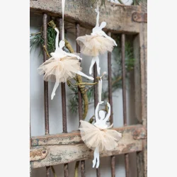 Speedtsberg - Ballerina Oph�ng 3 Ass. - Hvid&Champagne - 17 cm