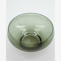 House Doctor - Sk�l Gr�nt Glas H9xL18 cm.