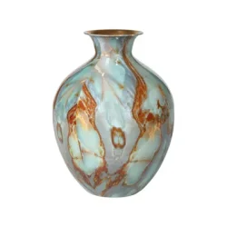 Speedtsberg - Vase Deko Emalje - Gr�n/Brun Mix - 26 cm
