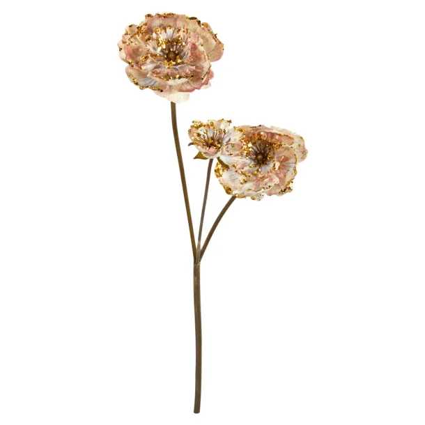 Speedtsberg - Valmue stilk glitter Rose 56 cm. 