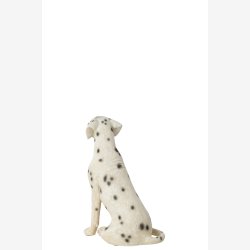 J-Line - Hund Dalmatiner Poly Hvid/sort 28,5x16x71,5 cm.