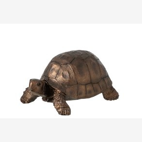 J-Line - Skildpadde Figur Polyresin Bronze 20x13x10,5 cm.