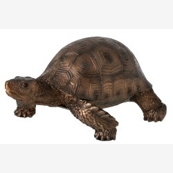 J-Line - Skildpadde Figur Polyresin Bronze 26x19,5x12 cm.
