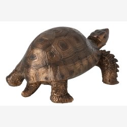 J-Line - Skildpadde Figur Polyresin Bronze 26x19,5x12 cm.