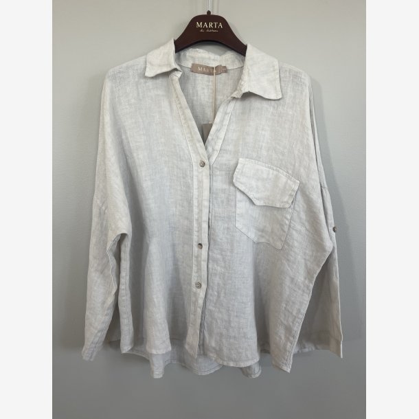 Marta Du Chateau - MdcDaira H�rskjorte Sabbia Flere strs.