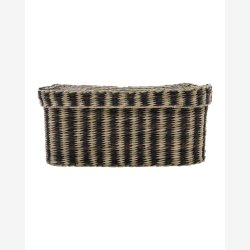 House Doctor - Kurv Brunstribet Rattan Lille/Stor