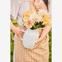 Ib Laursen - Dahlia stilk 45x13cm, Creme hvid