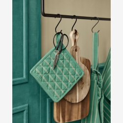 House Doctor - Grydelapper Gr�n 2 stk. 22x22 cm.