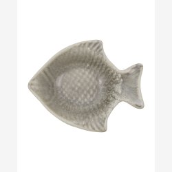 House Doctor - Serveringsfad Fiskeform Gr� L21,5xB17,5xH5,5 cm.