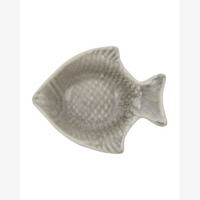 House Doctor - Serveringsfad Fiskeform Gr� L21,5xB17,5xH5,5 cm.