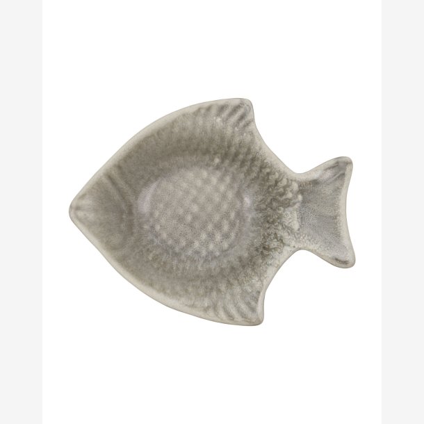 House Doctor - Serveringsfad Fiskeform Gr� L21,5xB17,5xH5,5 cm.