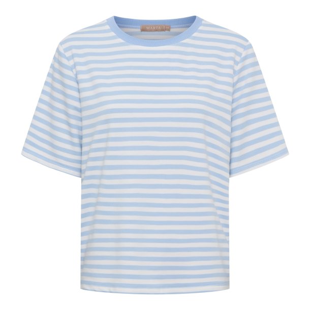 Marta Du Chateau - MdcJamila T-Shirt m. striber Bl� 