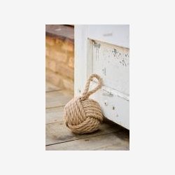 Ib Laursen - Drstopper m/lkke jute H:13,5/:13,5/H:26