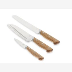 Mors - Foresta Knivst 3 dele Eg/Rustfrit stl