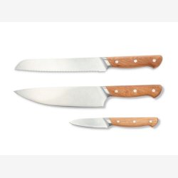 Mors - Foresta Knivst 3 dele Eg/Rustfrit stl