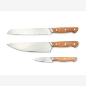 Mors - Foresta Knivst 3 dele Eg/Rustfrit stl