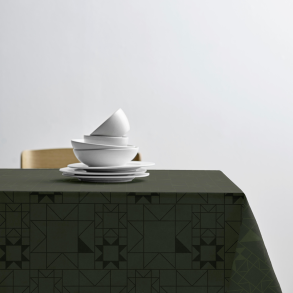 Sdahl Star damask dug rd 140x320 cm. 