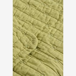 Ib  Laursen - Quilt herbal green m/korssting 130x180cm.