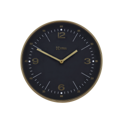 Vgur D:30cm. sort/guld Glas/Plast