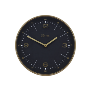 Vgur D:30cm. sort/guld Glas/Plast