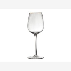 Lyngby Glas - Palermo Gold Hvidvinsglas 30cl. 4 pak. 