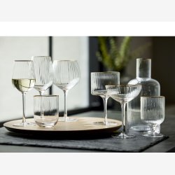 Lyngby Glas - Palermo Gold Hvidvinsglas 30cl. 4 pak. 