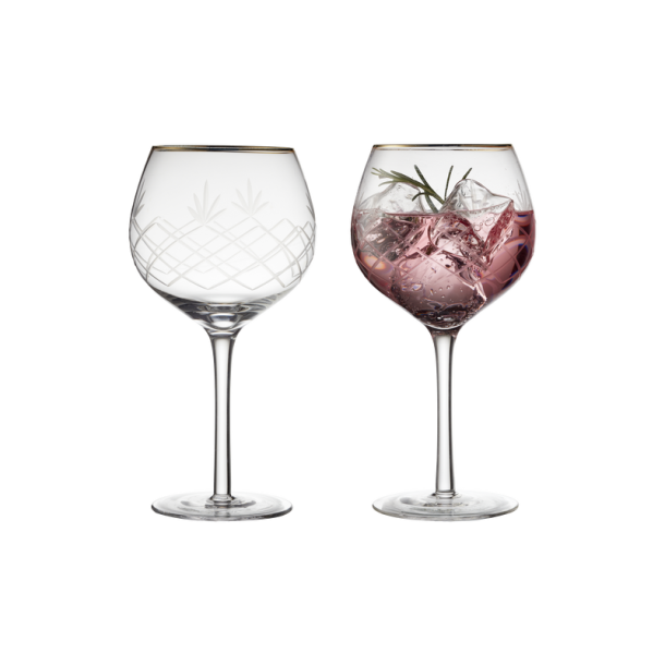 Repaste Kontinent olie Lyngby Glas - Milano Gold Gin & Tonic glas 60cl. 2 pak - Lyngby Glas - My  Cozy House