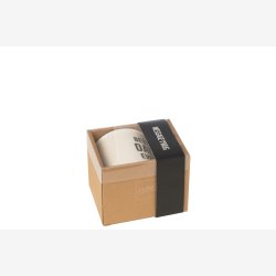 J-Line - Krus m//tekst "BEST DAD EVER" Keramik �: 9,5 H: 9 cm. Hvid/Sort