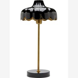 PR HOME - Wells bordlampe, sort/guld, 50 cm
