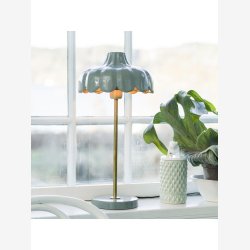 PR HOME - Wells bordlampe, sort/guld, 50 cm