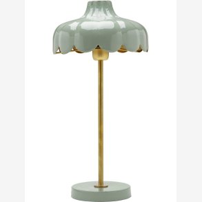 PR HOME - Wells bordlampe, grn/guld, 50 cm