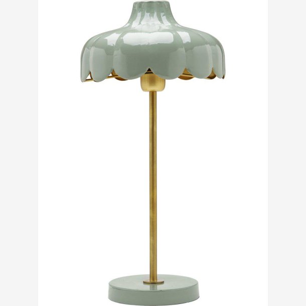 PR HOME - Wells bordlampe, grn/guld, 50 cm