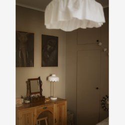 PR HOME - Wells bordlampe, grn/guld, 50 cm